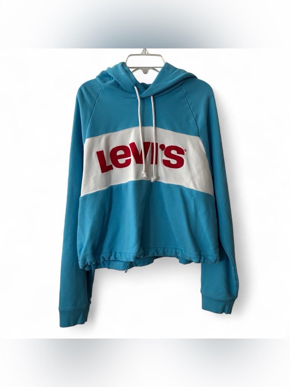 NWT Levi's Women's Blue Colorblock Logo Hoodie